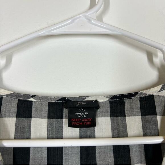 J Crew Tie Waist Button Front Dress in Organic Cotton Size XS - Picture 8 of 9